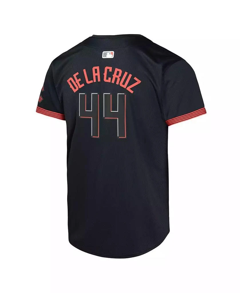 NIKE Big Boys and Girls Black Cincinnati Reds City Connect Limited Jersey 3