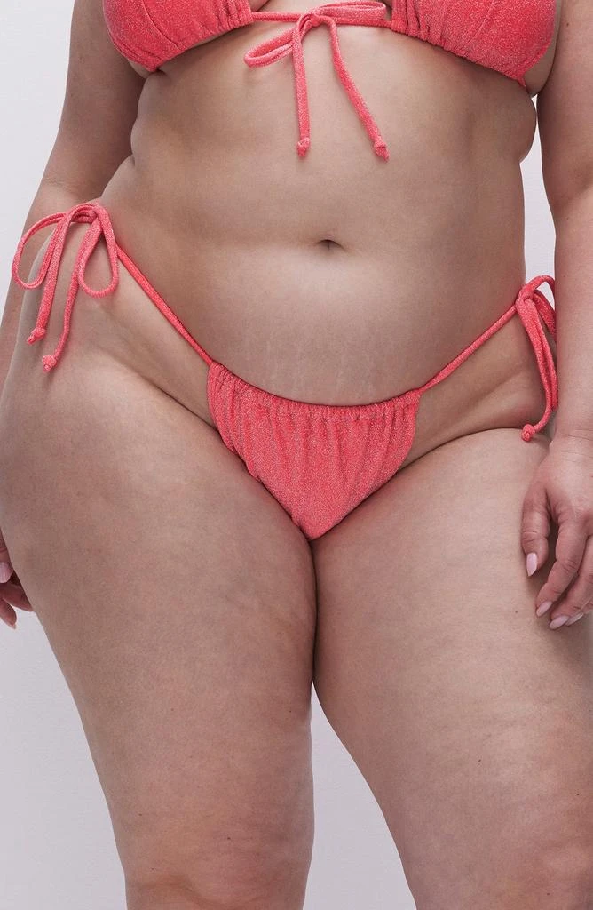 Good American Sparkle Tiny Ties Bikini Bottoms 3