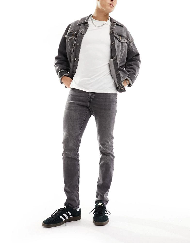 Jack & Jones Jack & Jones Glenn slim jeans in grey 4