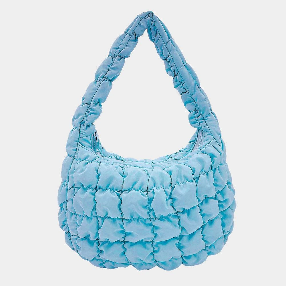 FASHNZFAB Quilted Puffer Tote / Shoulder Bag Cloud Bag 5