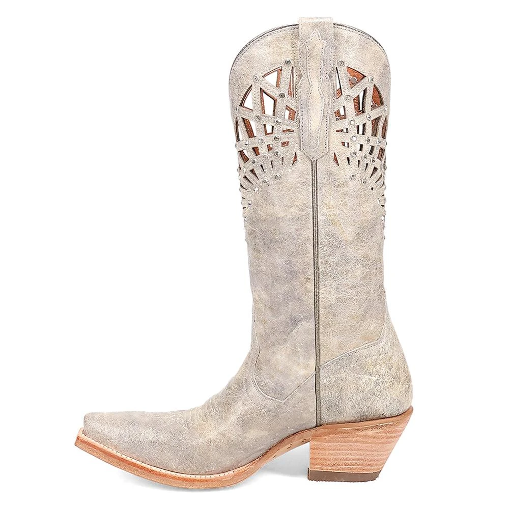 Dan Post Boots Miley Cut-Outs Rhinestone Snip Toe Pull On Cowboy Boots 3