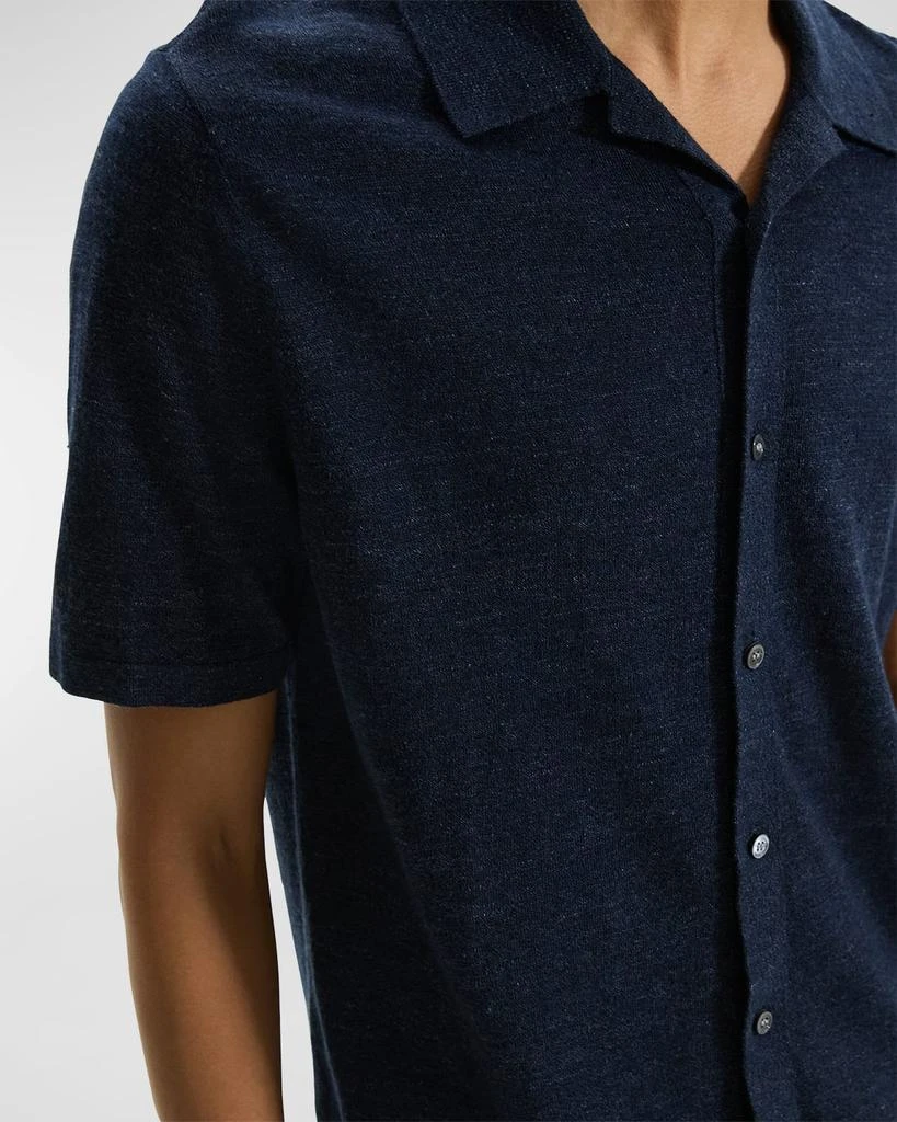 Theory Men's Linen-Blend Camp Shirt 5