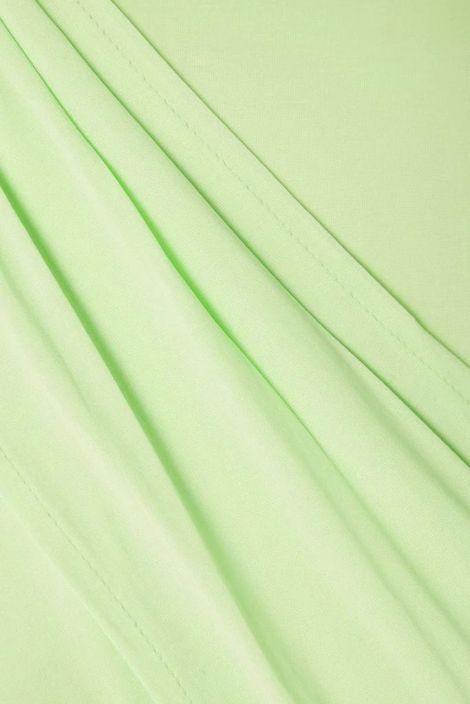 GAUGE81 Patra draped neon stretch-jersey turtleneck bodysuit 4