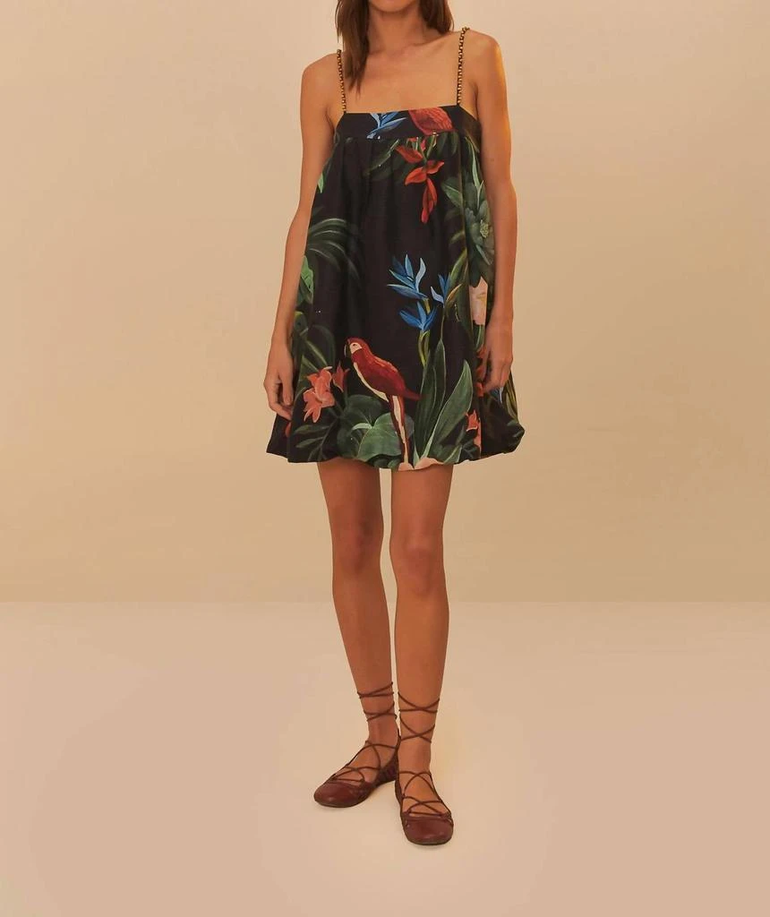 Farm Rio Farm Rio - Midnight Macaw Fiesta Mini Dress 3