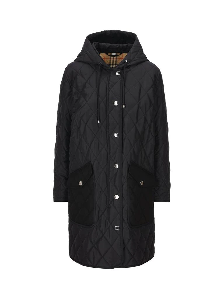 Burberry Burberry Quilted Hooded Drawstring Coat 1