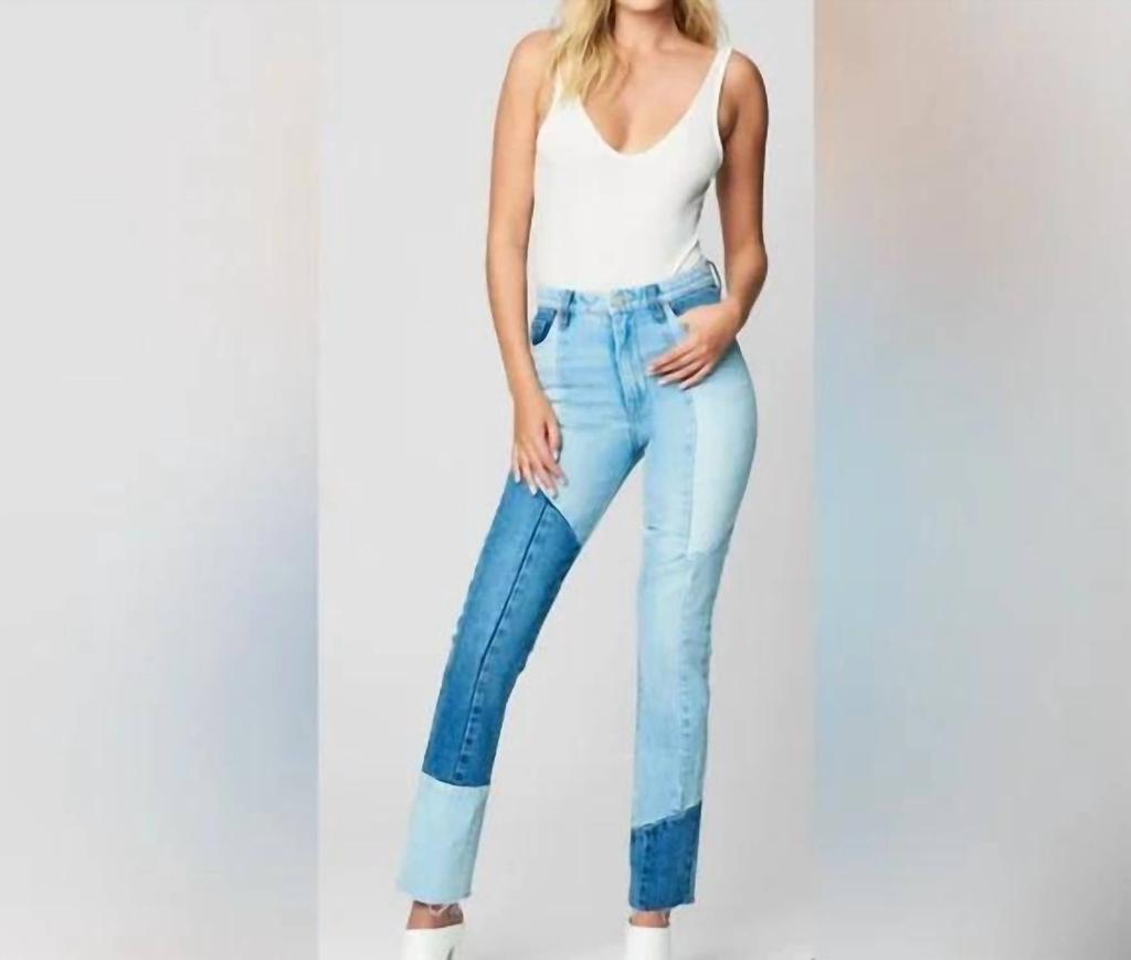 Blank NYC The Lexington Slim Straight Denim Pant In Fare Warning