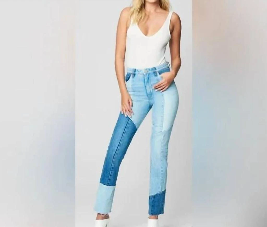 Blank NYC The Lexington Slim Straight Denim Pant In Fare Warning 1
