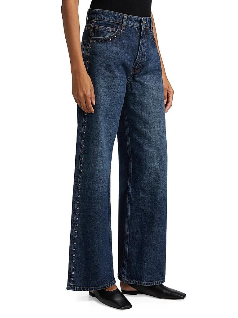 Reformation Cary Studded High-Rise Slouchy Jeans 4