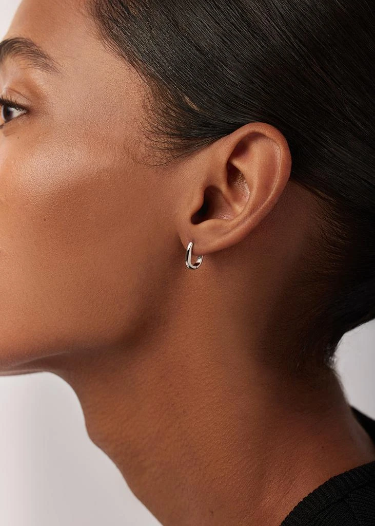 Missoma Classic Ovate sterling silver hoop earrings 4