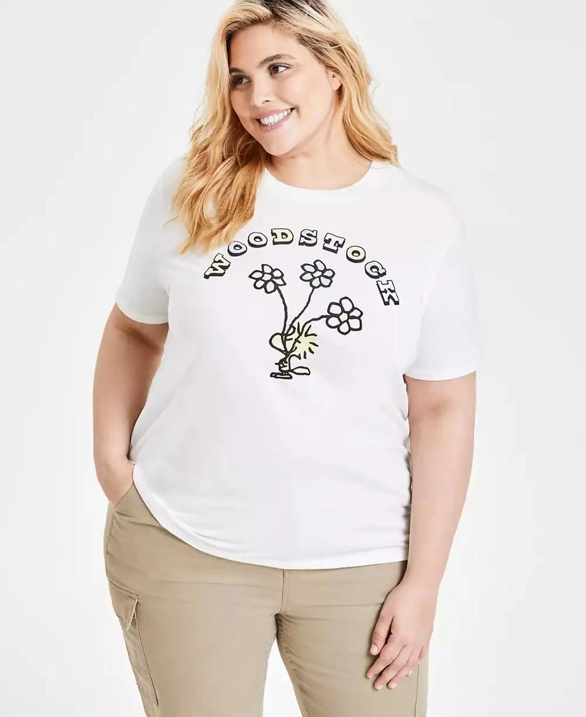 Love Tribe Trendy Plus Size Woodstock Graphic Print T-Shirt 1