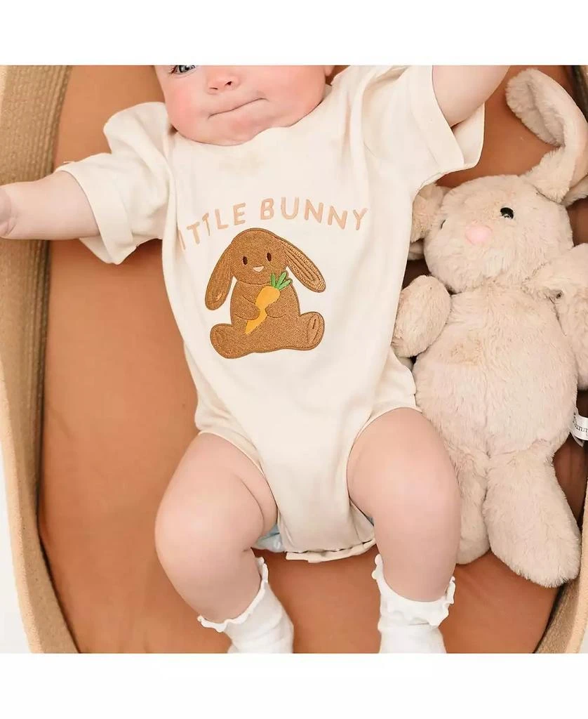 Sweet Wink Baby Boys Bunny Patch Easter Short Sleeve Romper 3