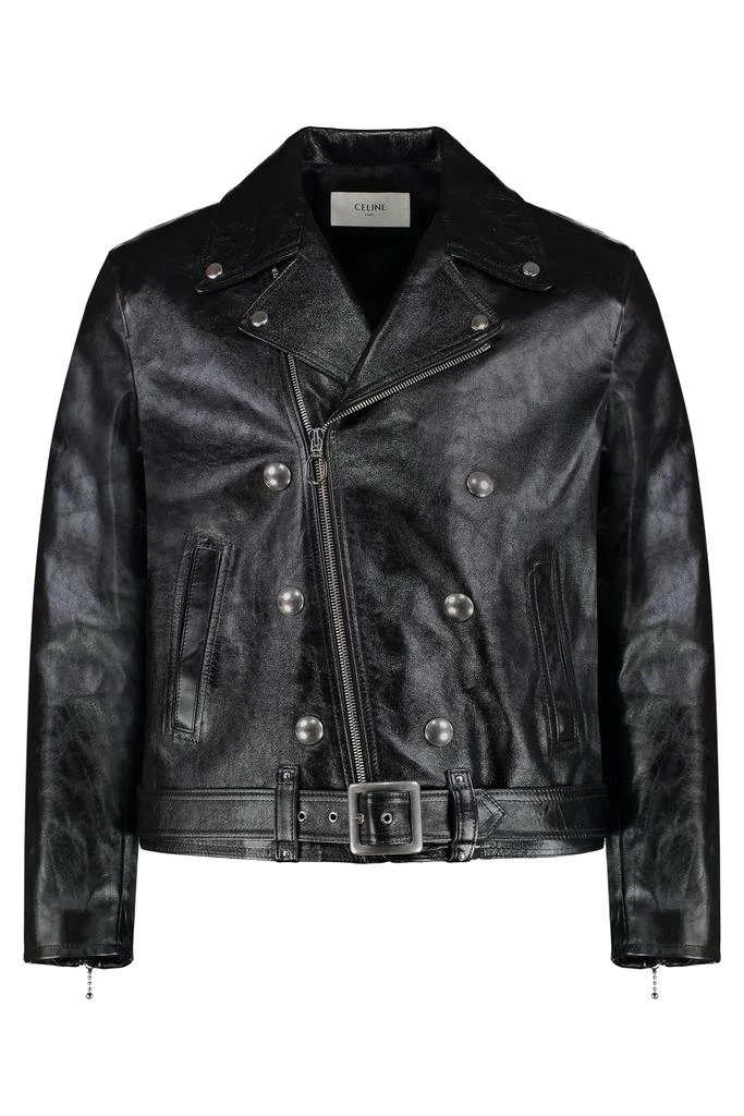 Celine LEATHER BIKER JACKET 1