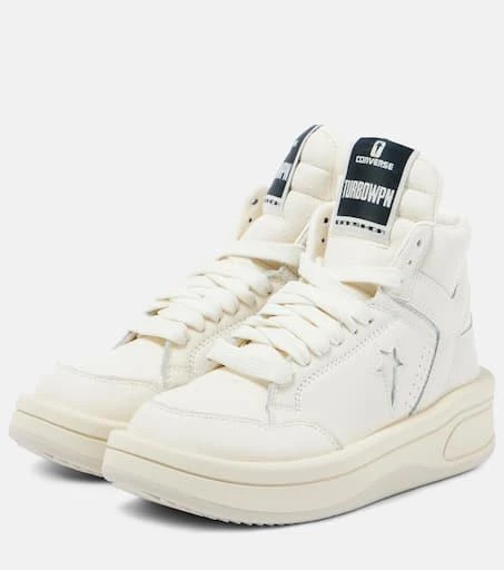 Rick Owens x Converse Turbowpn leather high-top sneakers 4