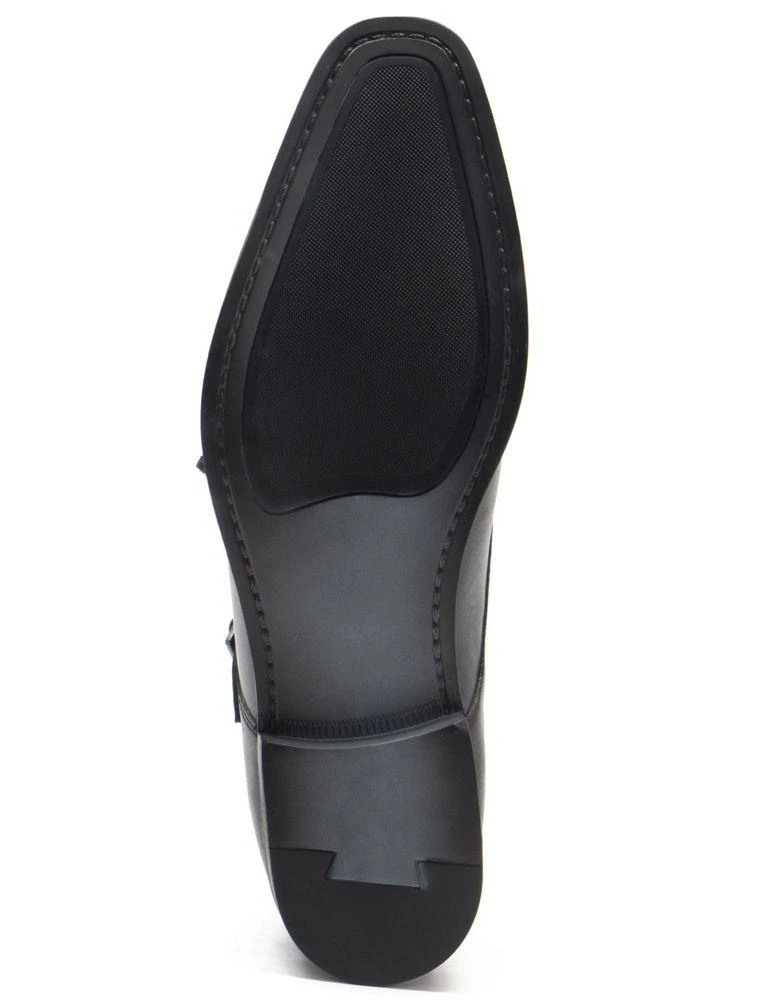 Thomas Crick THOMAS CRICK FETZ twin strap monk formal leather shoe in black 3