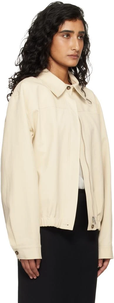 Loulou de Saison Beige Drew Cotton Gabardine Windbreaker Jacket 2
