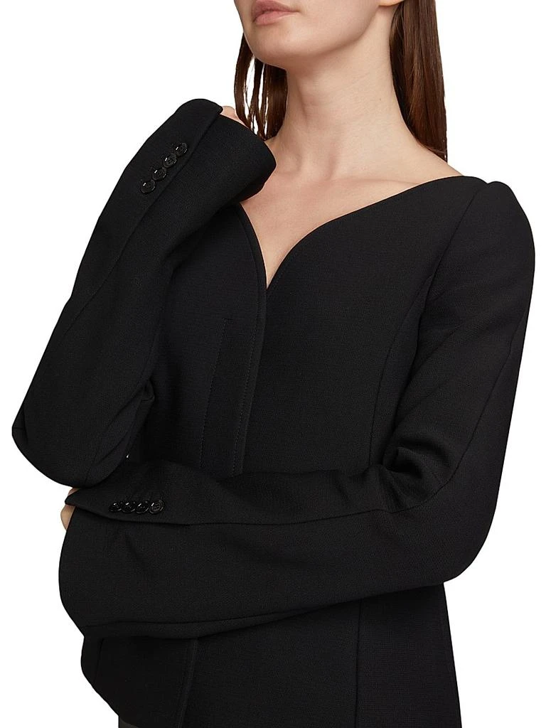 courreges Ellipse Heritage Crepe Tailored Jacket 6