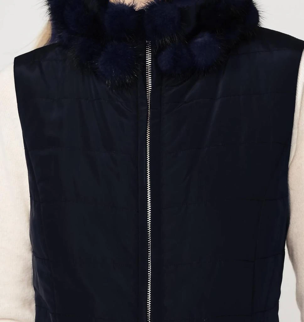 DiOMi Diomi - poly with mink collar vest 2