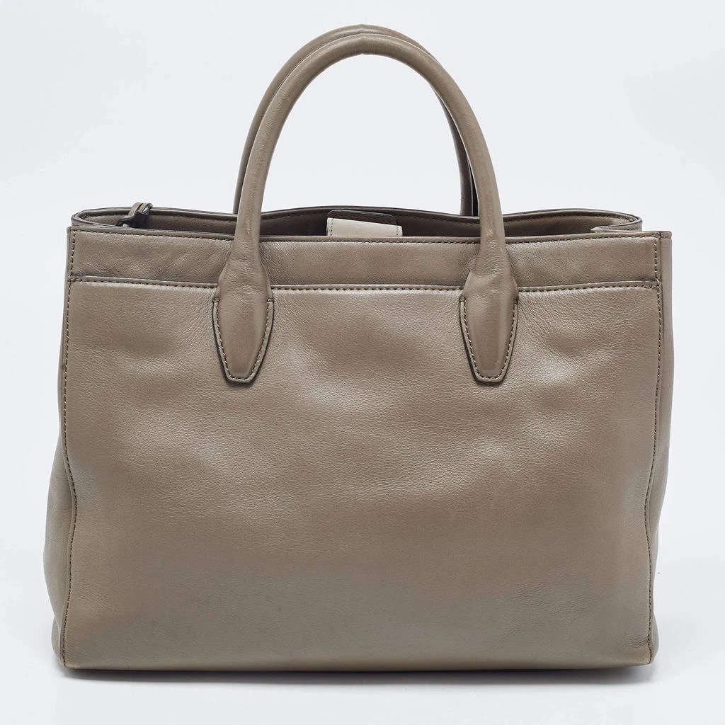 Diane von Furstenberg Diane Von Furstenberg Grey Leather Large 440 Gallery Secret Envelope Tote 4