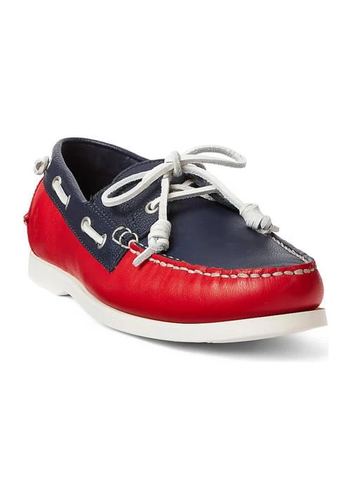 Ralph Lauren Ralph Lauren Merton Two Tone Leather Boat Shoes 1