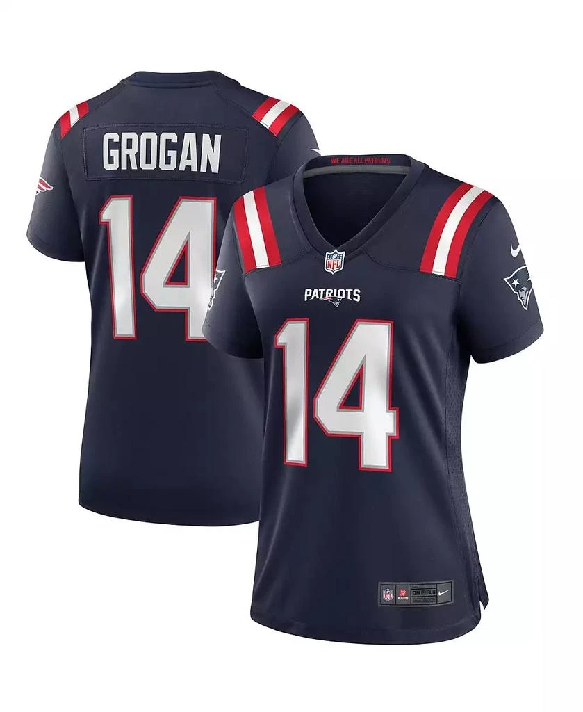 NIKE Women's Steve Grogan Navy New England Patriots Game Retired Player Jersey 1