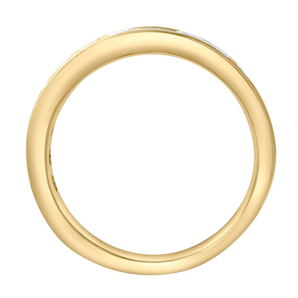 LuvMyJewelry Celvyn 1.00 Ct Natural Diamond Band 14K Gold Ring 4