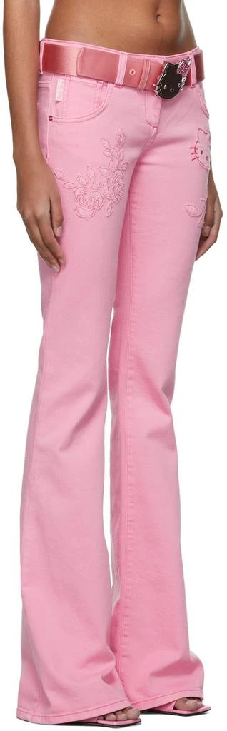 BLUMARINE SSENSE Exclusive Pink Denim Jeans 2