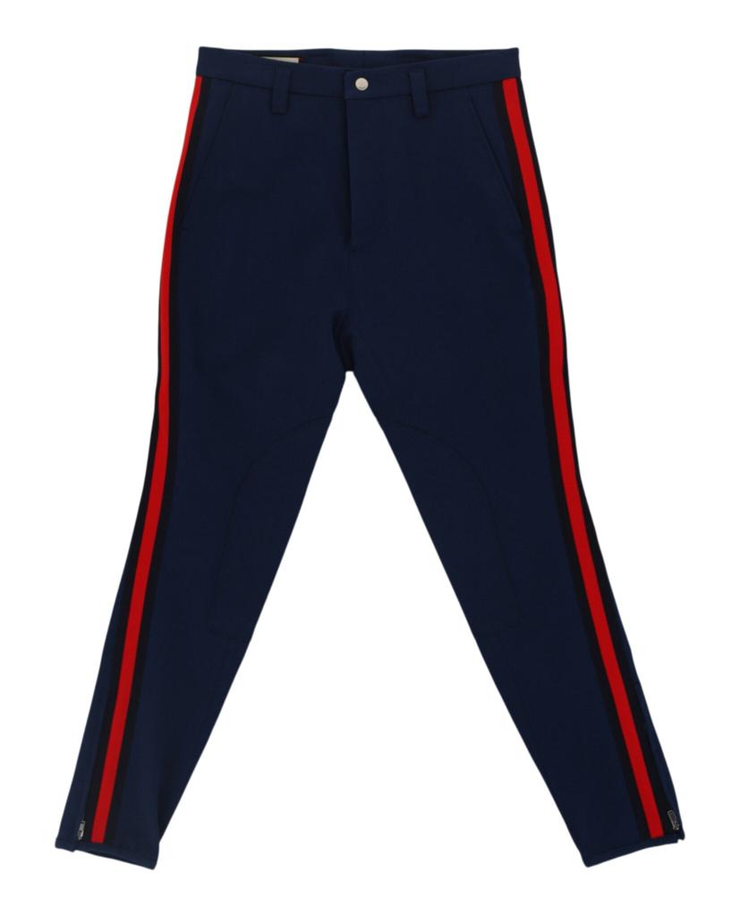 パンツ GUCCI Wool crepe trousers Gucci Striped Wool-Blend Crepe Track Pants - Joggers - Save