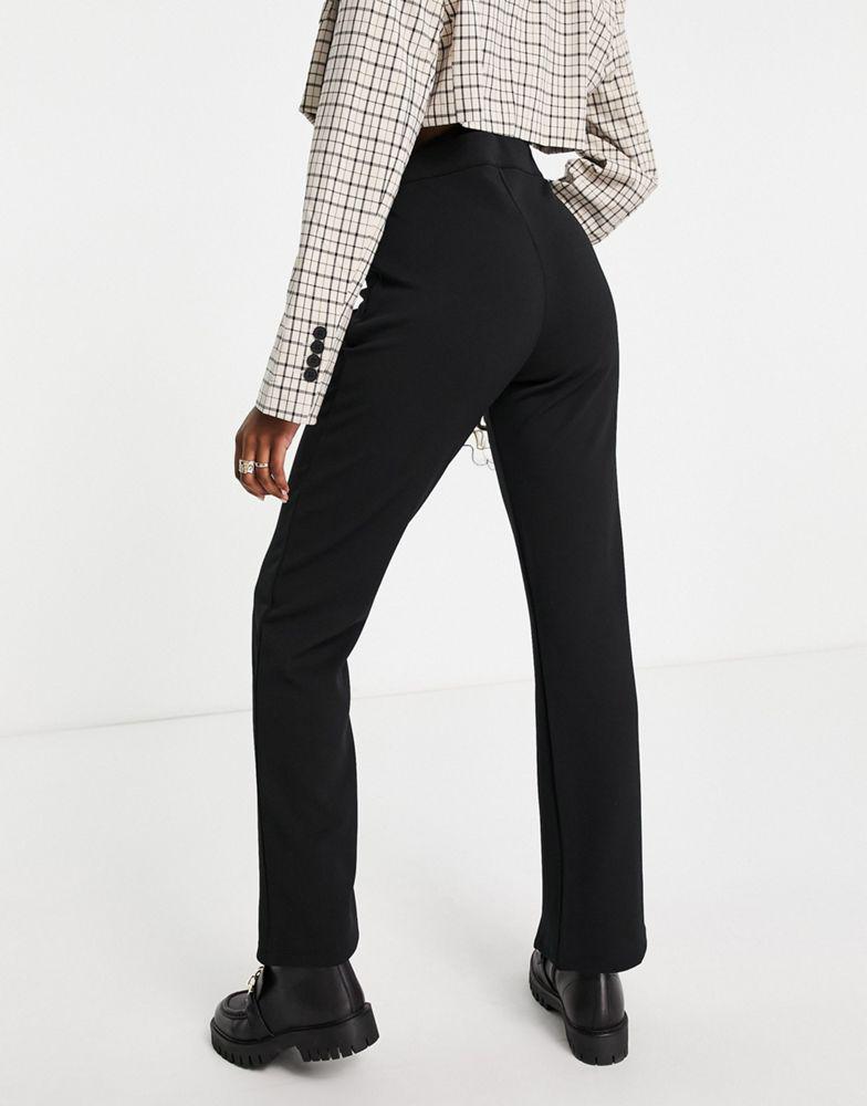 Y.A.S. Y.A.S split front trouser in black