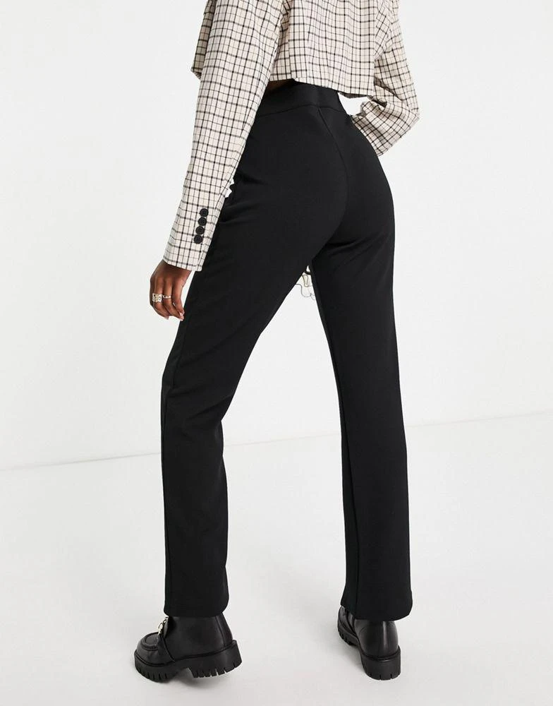 Y.A.S. Y.A.S split front trouser in black 2