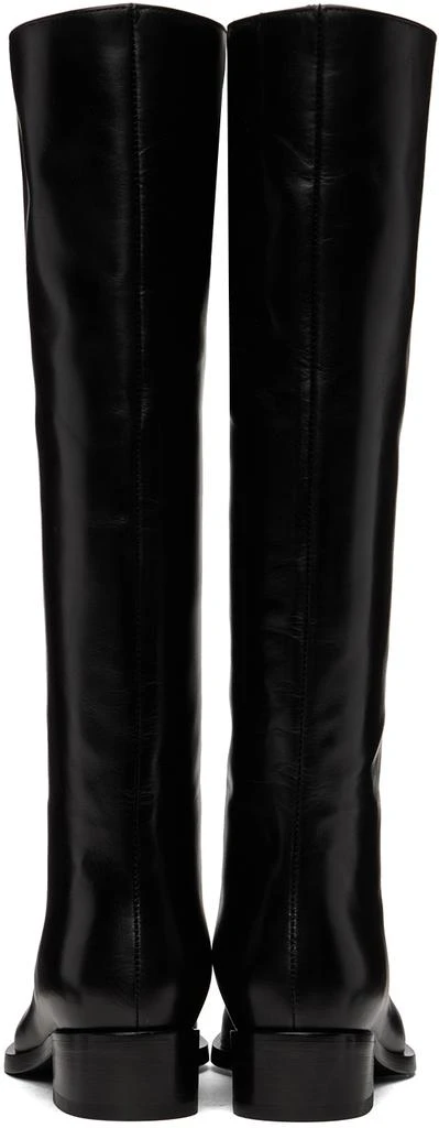 Peter Do Black V-Neck Tall Boots 2