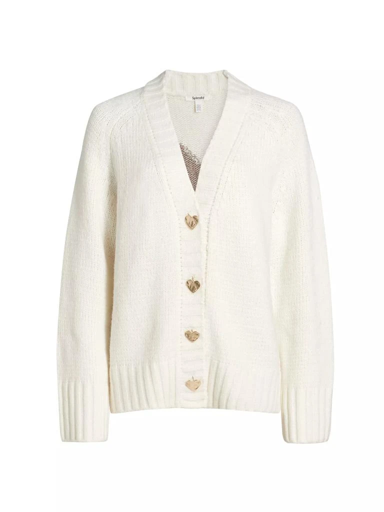 Splendid Hartley Intarsia Heart Cardigan 1