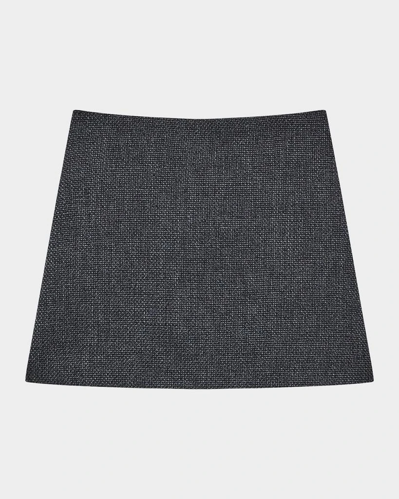 Theory Plush Tweed Virgin Wool Mini Skirt 1