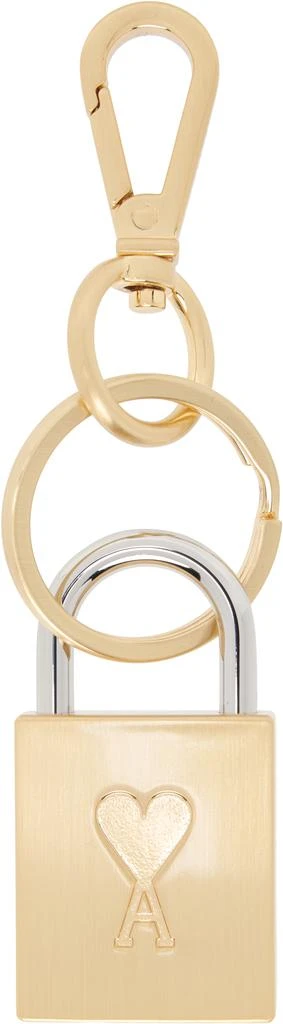 AMI Gold Ami De Coeur Padlock Keychain