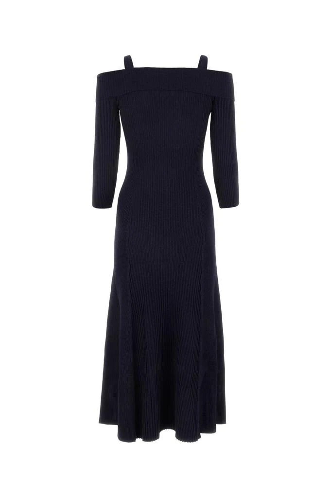 Ganni Ganni Melange Knitted Off Shoulder Maxi Dress 2