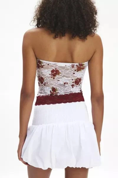 Urban Renewal ReMADE By UO Remnants Floral Lace Tube Top 3