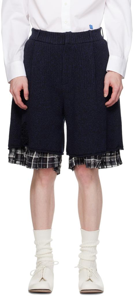 ADER error Navy Varto Shorts