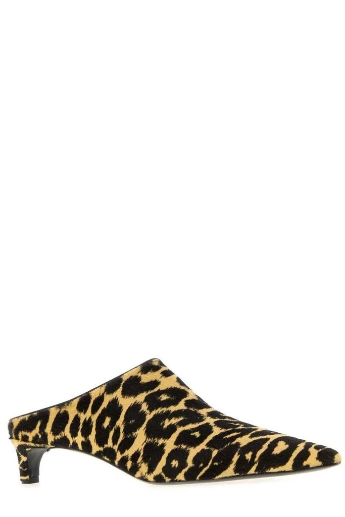 Jil Sander Jil Sander Leopard-Printed Pointed Toe Mules 2