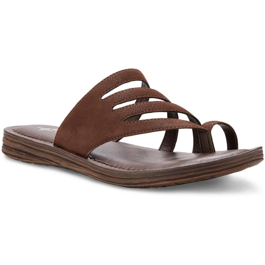 Eastland Tess Womens Faux Suede Toe Loop Flip-Flops 1
