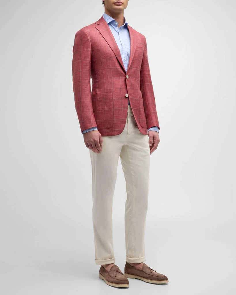Canali Men's Windowpane Sport Coat 4