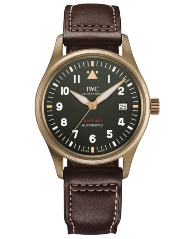 IWC Schaffhausen IWC Pilot's Automatic Spitfire Black Dial Brown Leather Strap Men's Watch IW326806