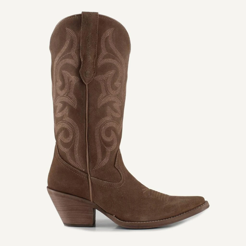 Buck & Brana Women's Tessa Leather Cowgirl Boots In Camel 1