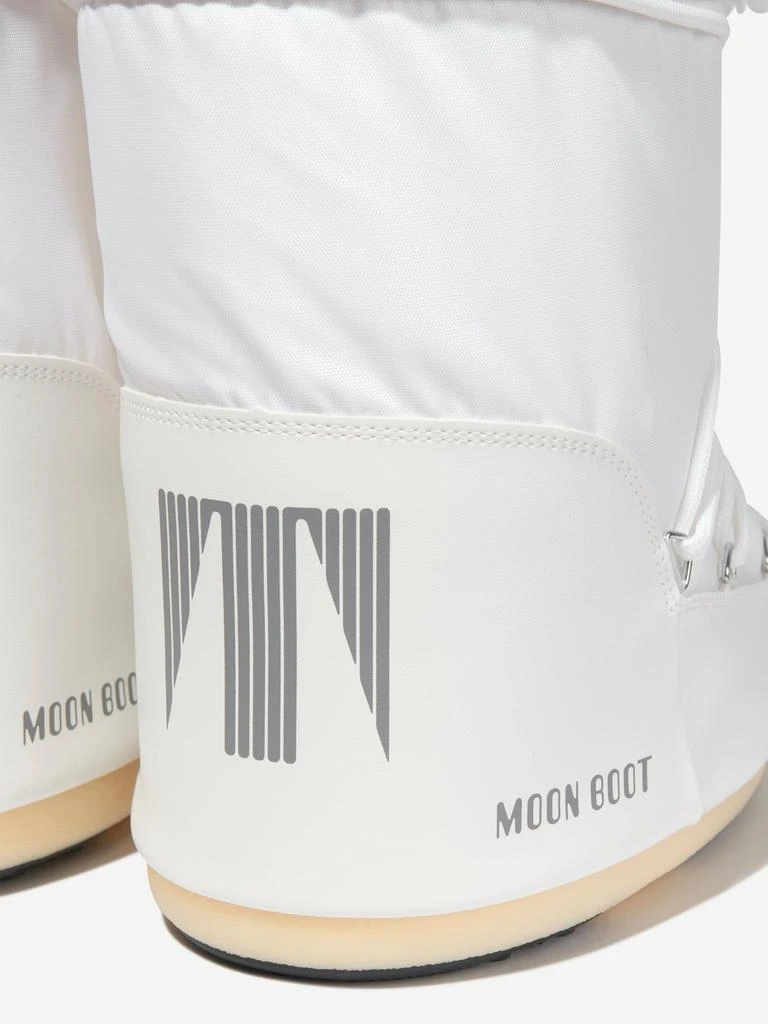 Moon Boot Moon Boot Kids Icon Nylon Snow Boots in White 10