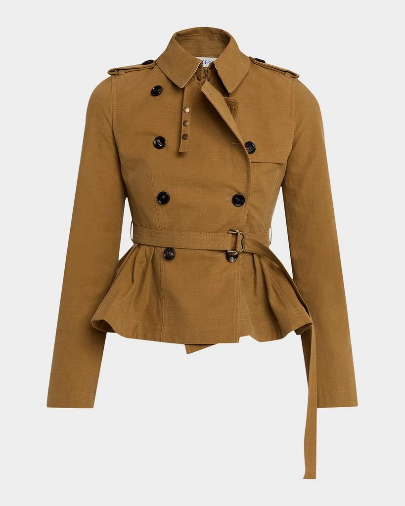 Burberry Isabella Peplum Trench Coat