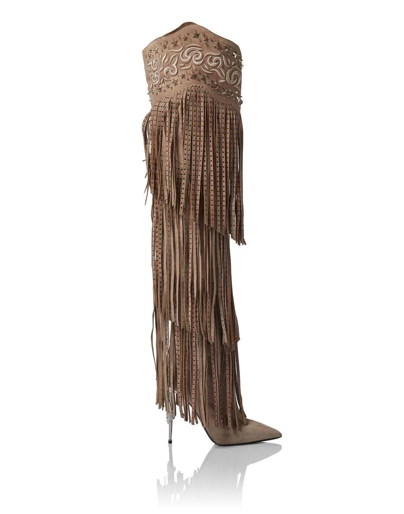 Philipp Plein Boots High Heels High Fringe 2