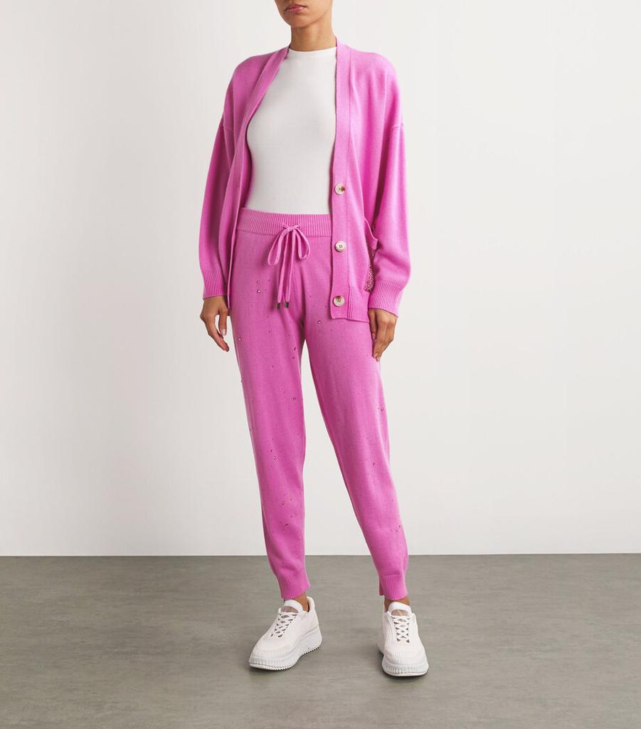 William Sharp Cashmere Crystal-Embellished Marty Sweatpants