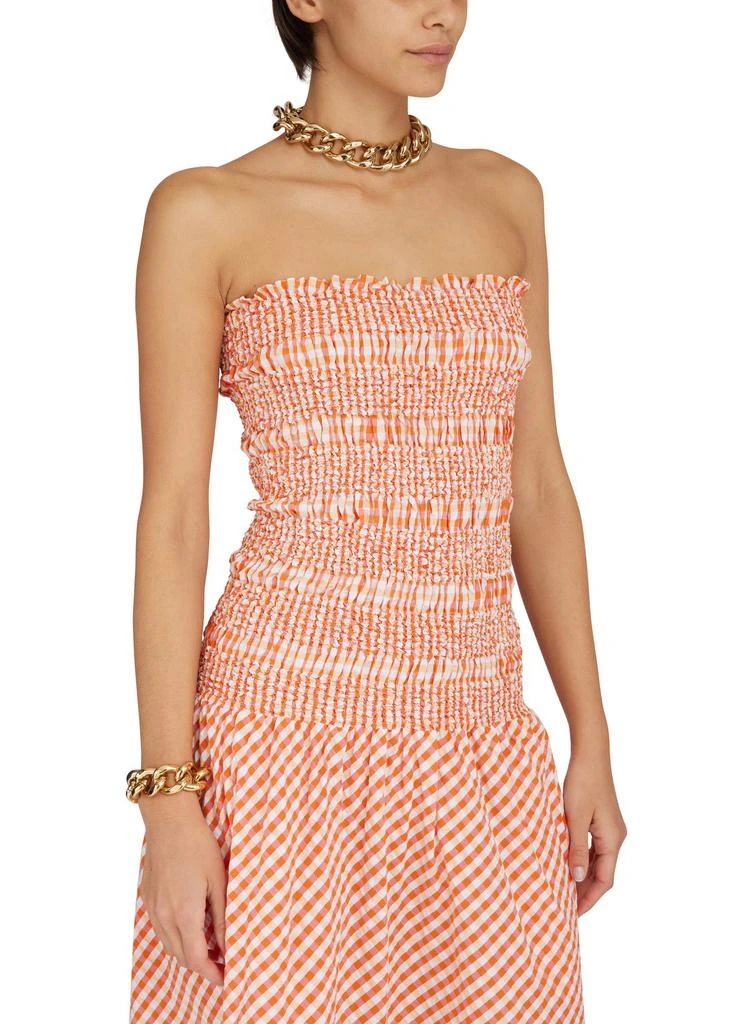 Kenzo Bustier smocked dress 4