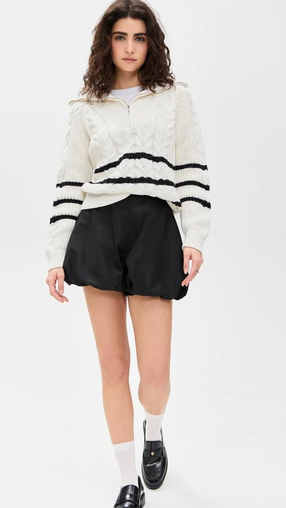 English Factory Stripe Zip Up Sweater 4