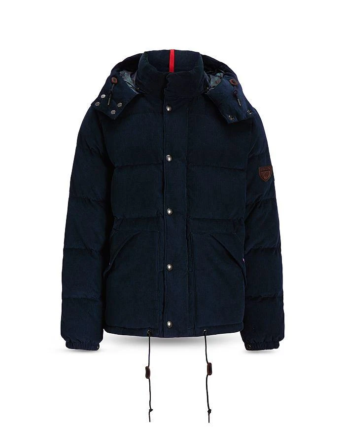 Polo Ralph Lauren Cotton Corduroy Water Repellent Removable Hood Down Jacket 7