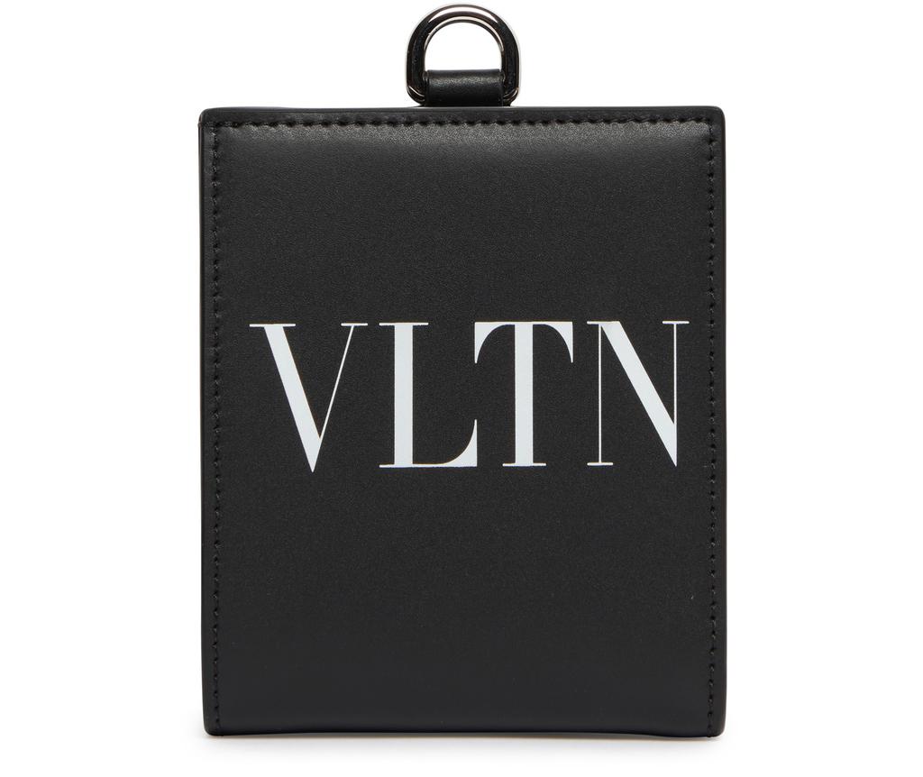 2024 Valentino Garavani VLTN Tri-Fold Leather Wallet On Strap