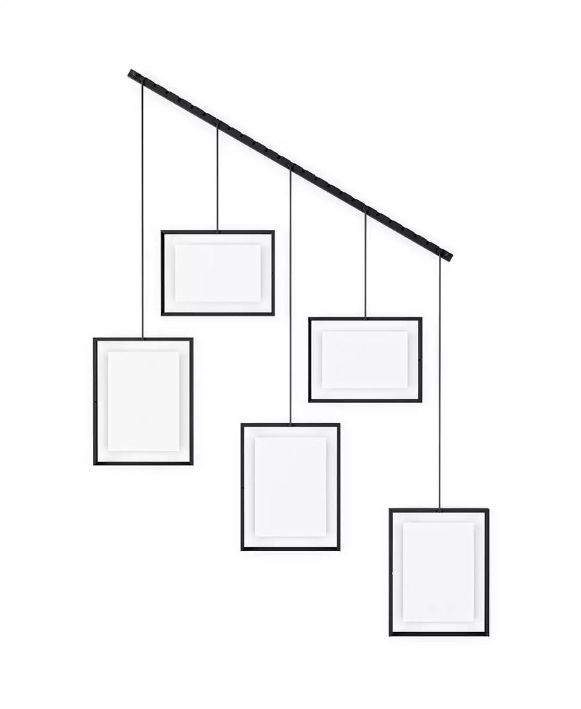 Umbra Exhibit 26" x 27.3" Multi Picture Frame Photo Display, Set of 5